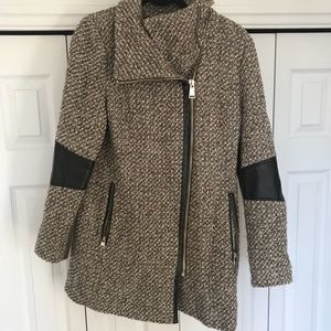 Calvin Klein wool tweed coat